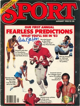 Kareem Abdul-Jabbar Signed 1983 Sport Magazine Cover Dated January 1983 (Abdul-Jabbar LOA)